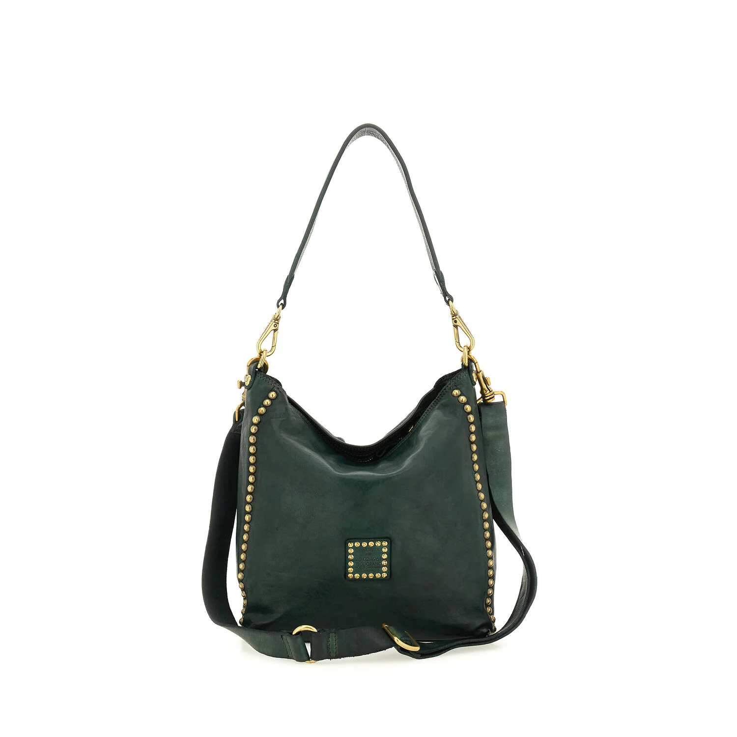 Cowhide skuldertaske - Green Bottle - Image 3