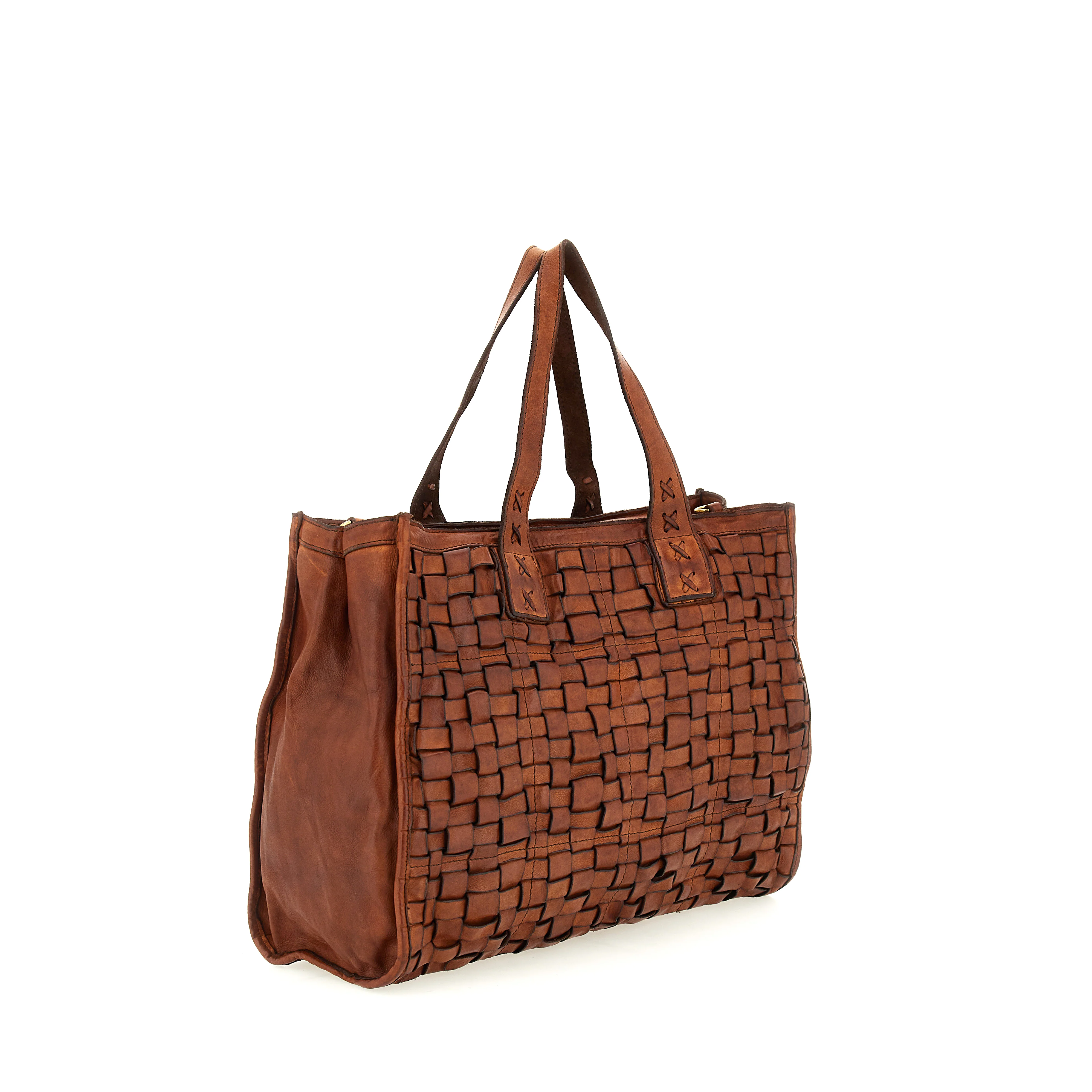 Edera læder shopper - Cognac - Image 5