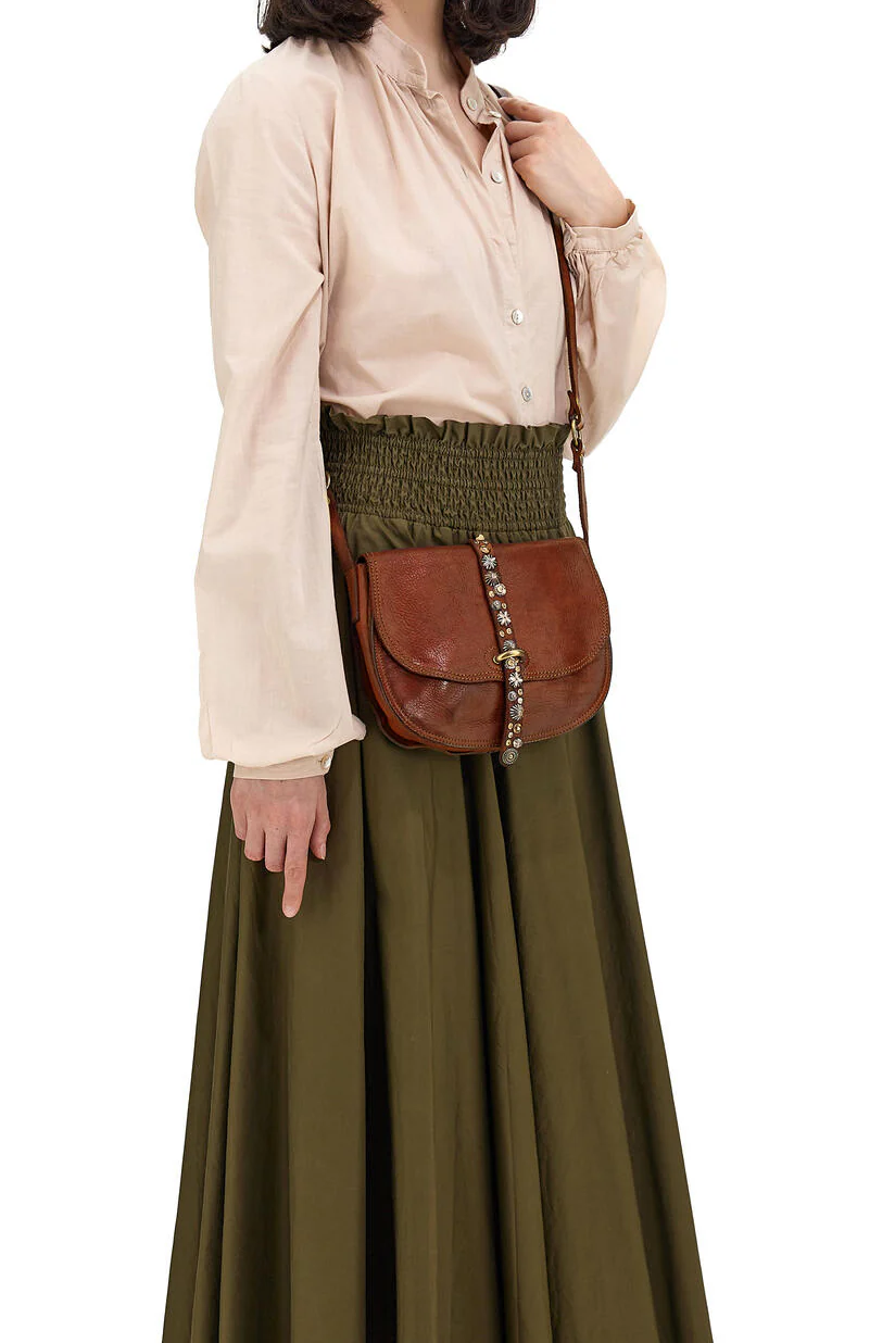 Linda crossbody taske, medium - Cognac - Image 3