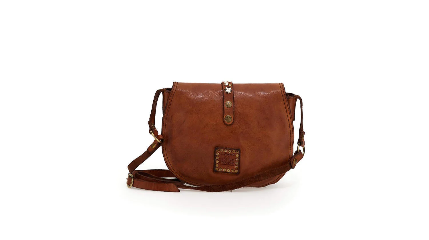 Linda crossbody taske, medium - Cognac - Image 6
