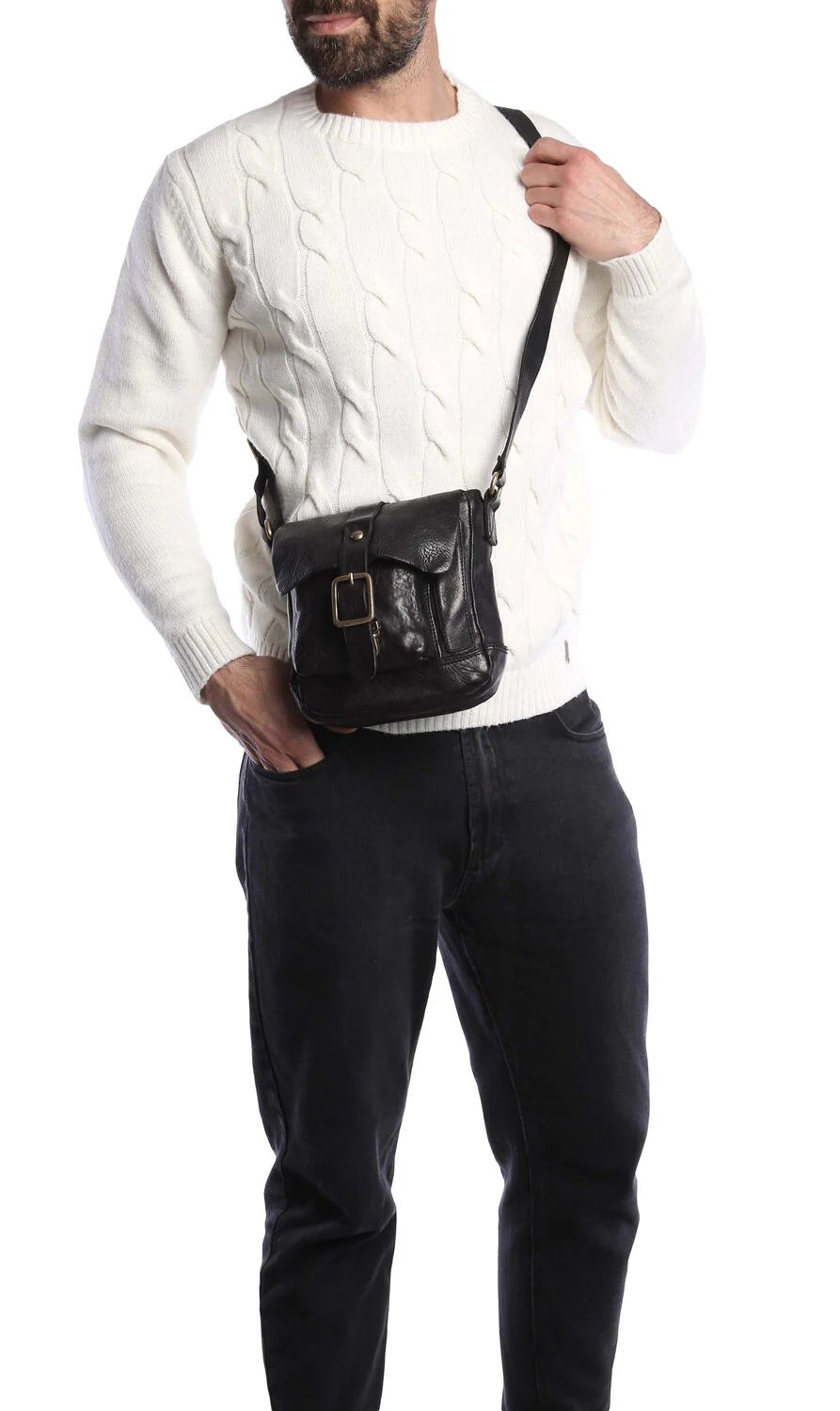 Spino crossbody taske, small - sort - Image 7