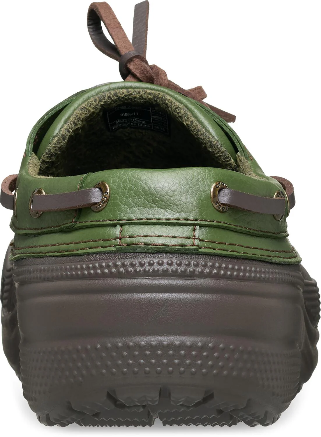 Classic Boat clogs - Espresso/Army Green - Image 5