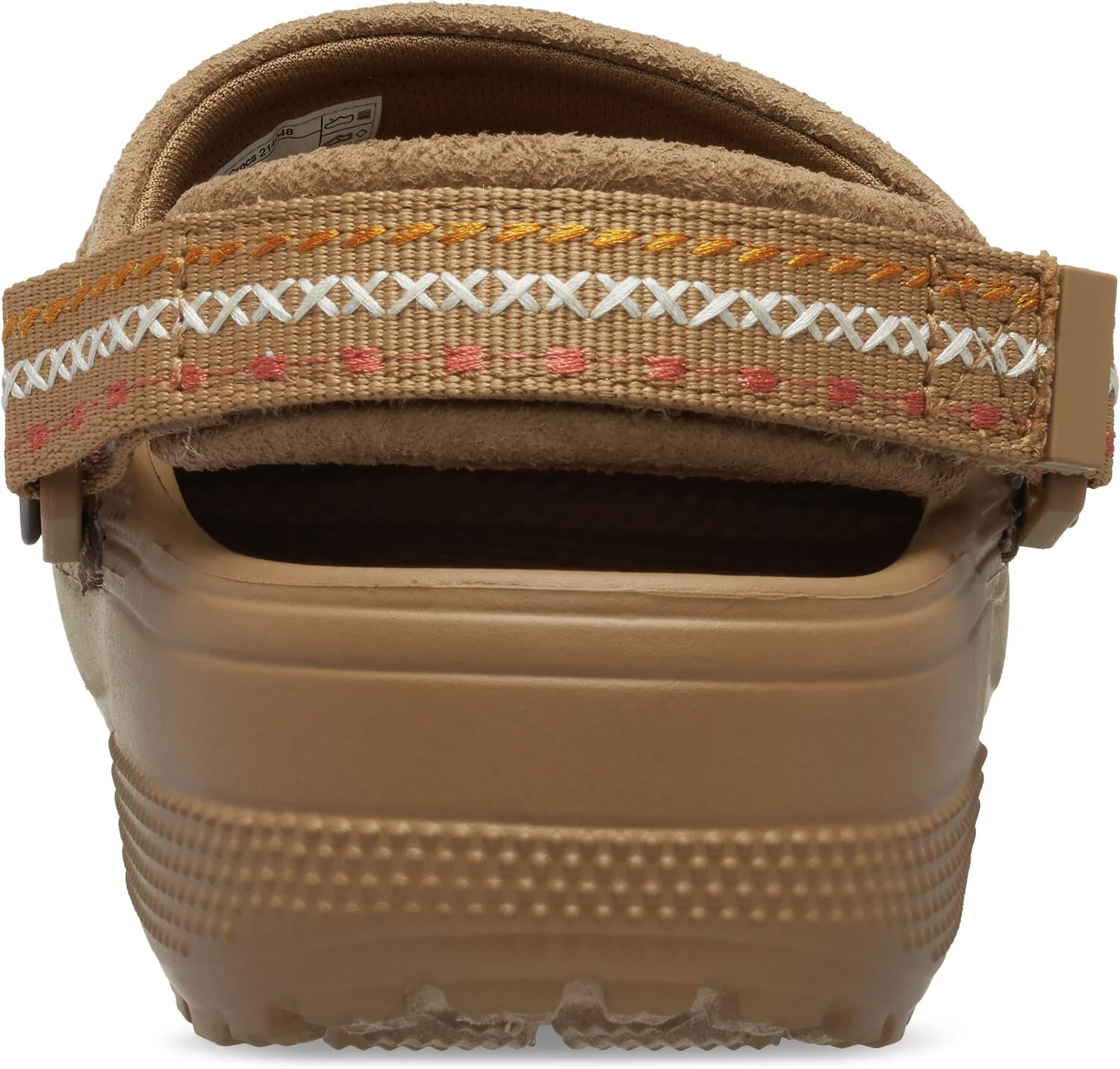 Crafted Vegan Suede Stitch clogs - Sepia - Image 8
