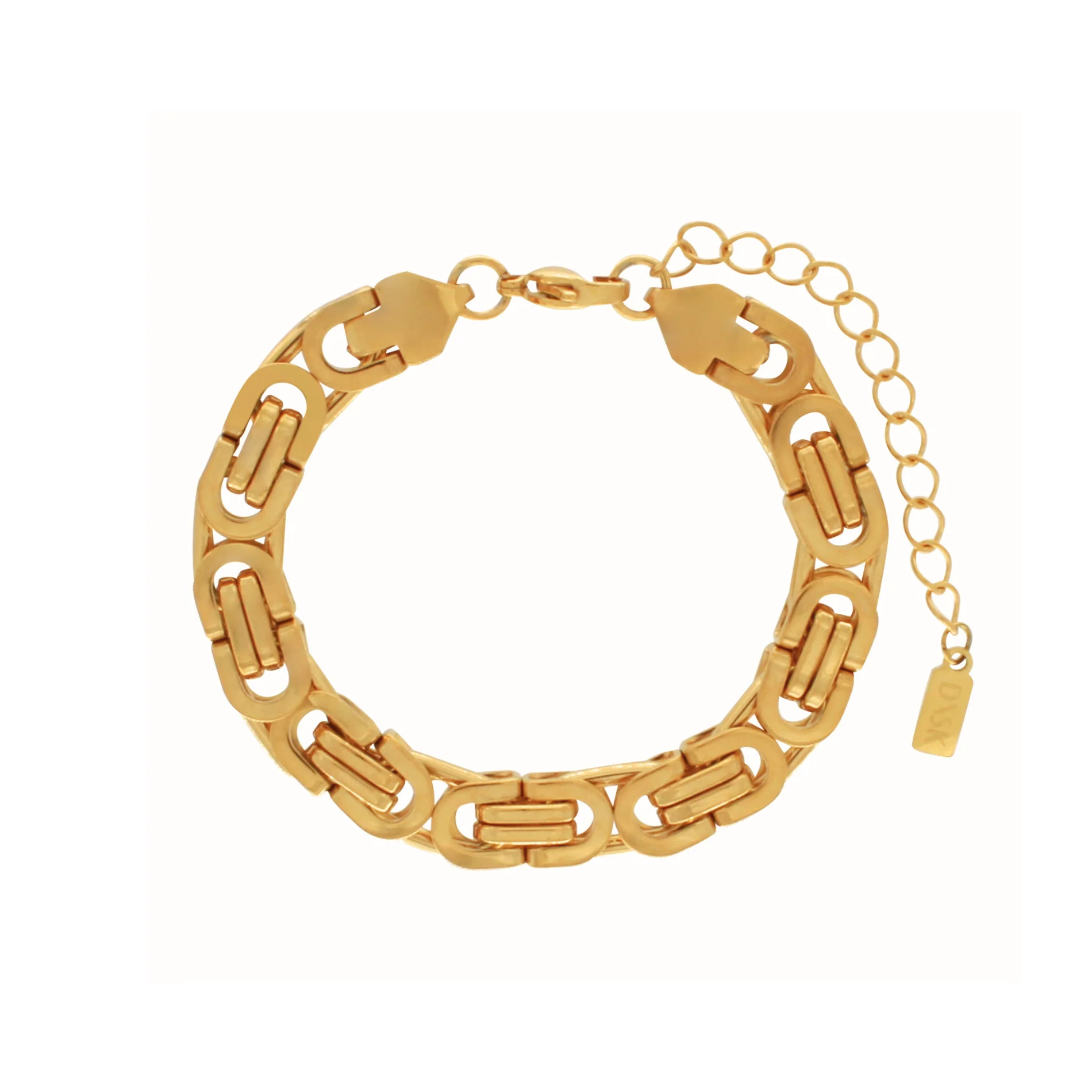 Courage Short Chunky Link armbånd - forgyldt