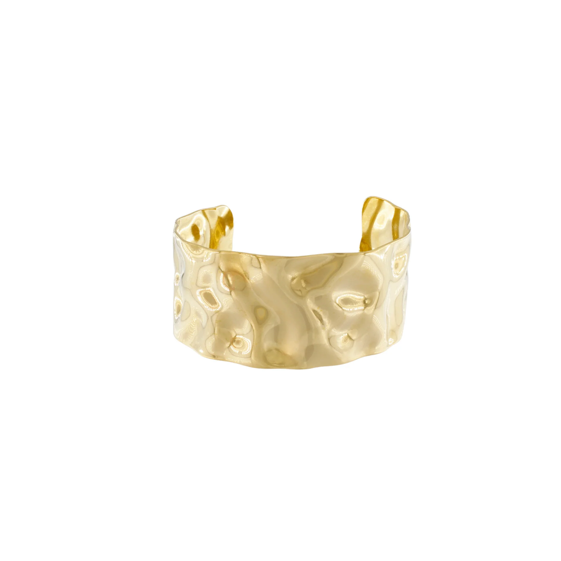 Organic Statement Cuff armring, vandfast - forgyldt