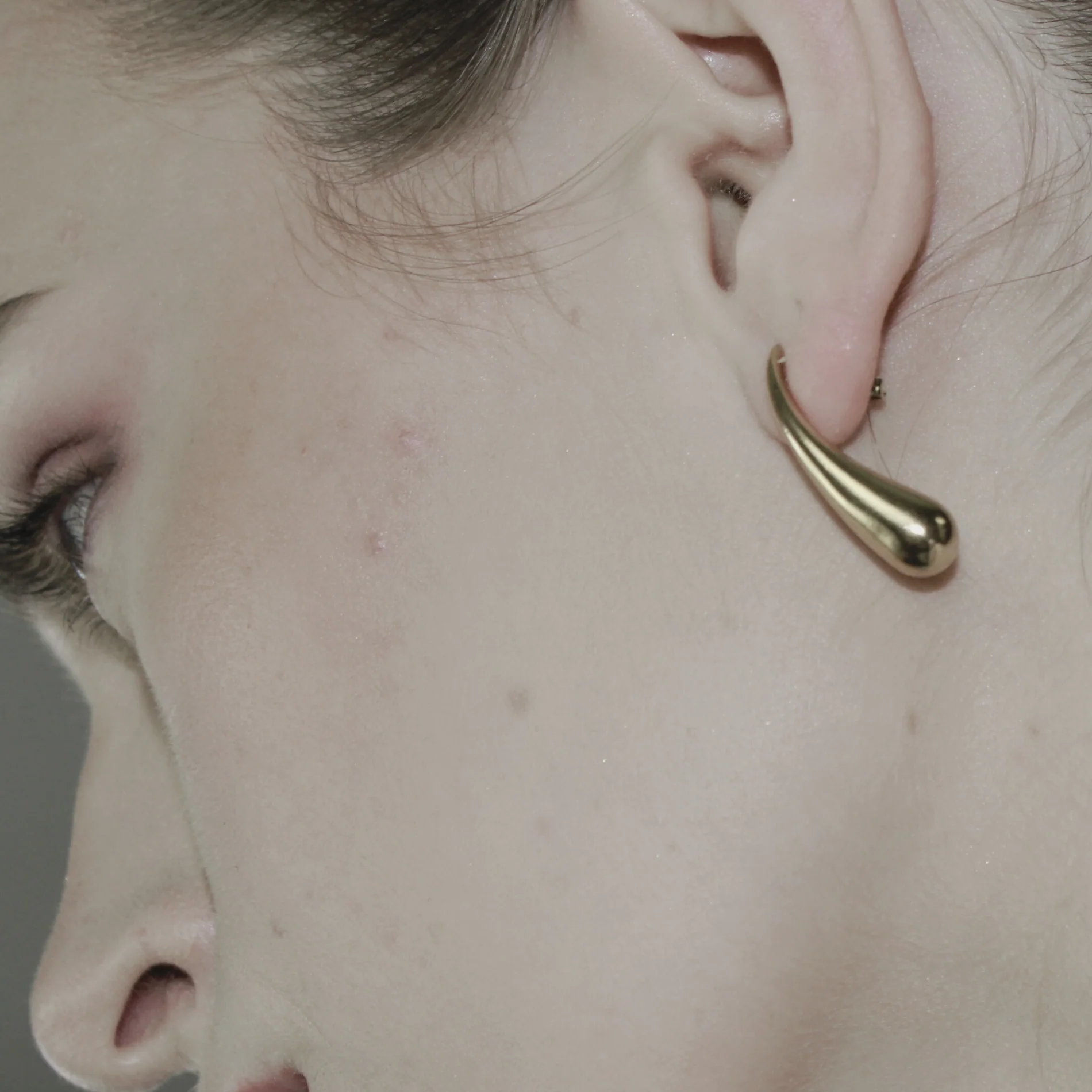 Passion Smooth Drop Post øreringe - forgyldt - Image 6