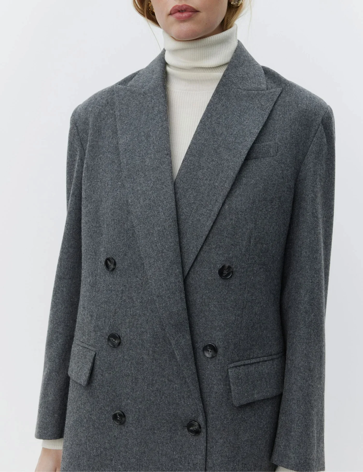 Amir blazer - Medium Grey Melange - Image 3