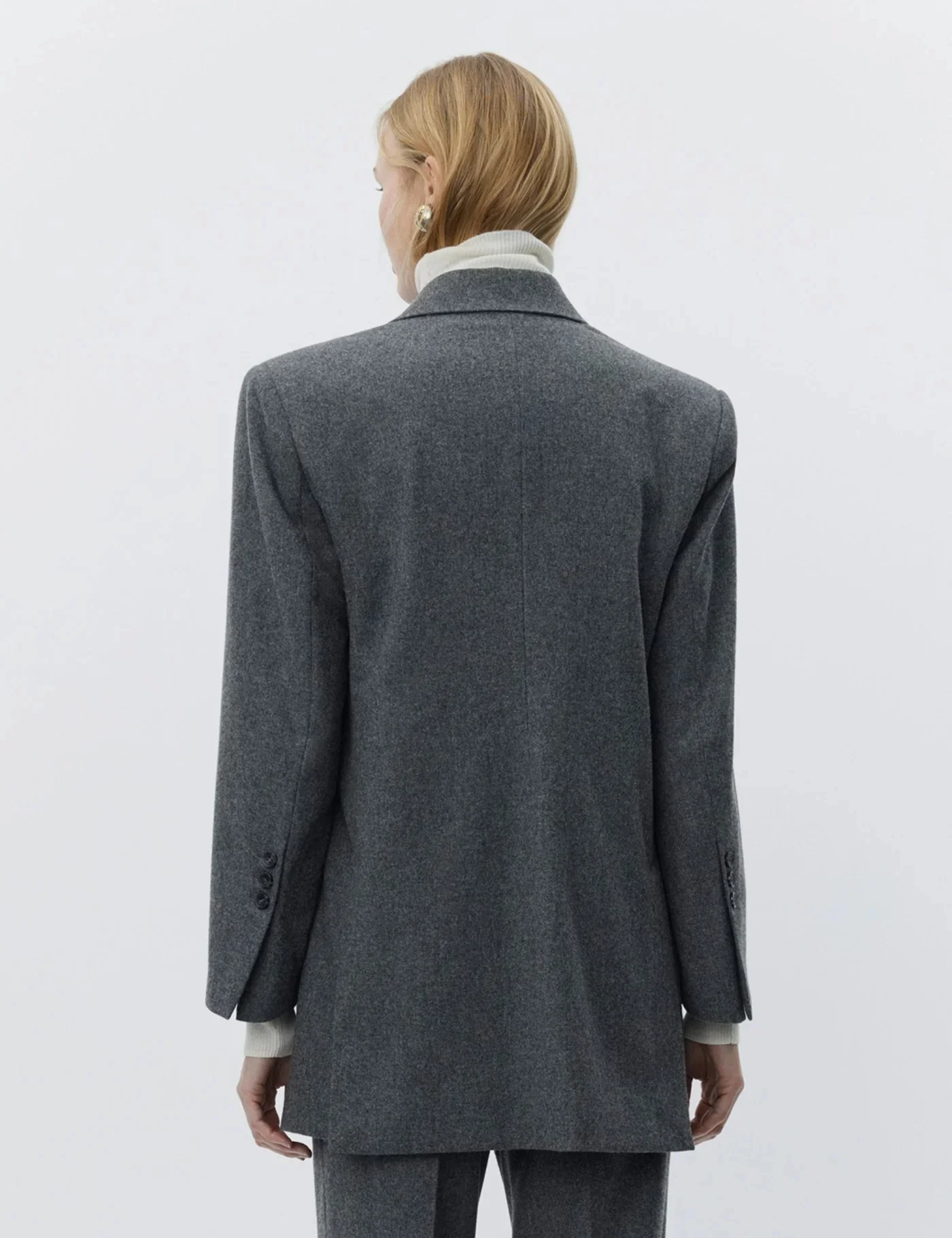 Amir blazer - Medium Grey Melange - Image 4
