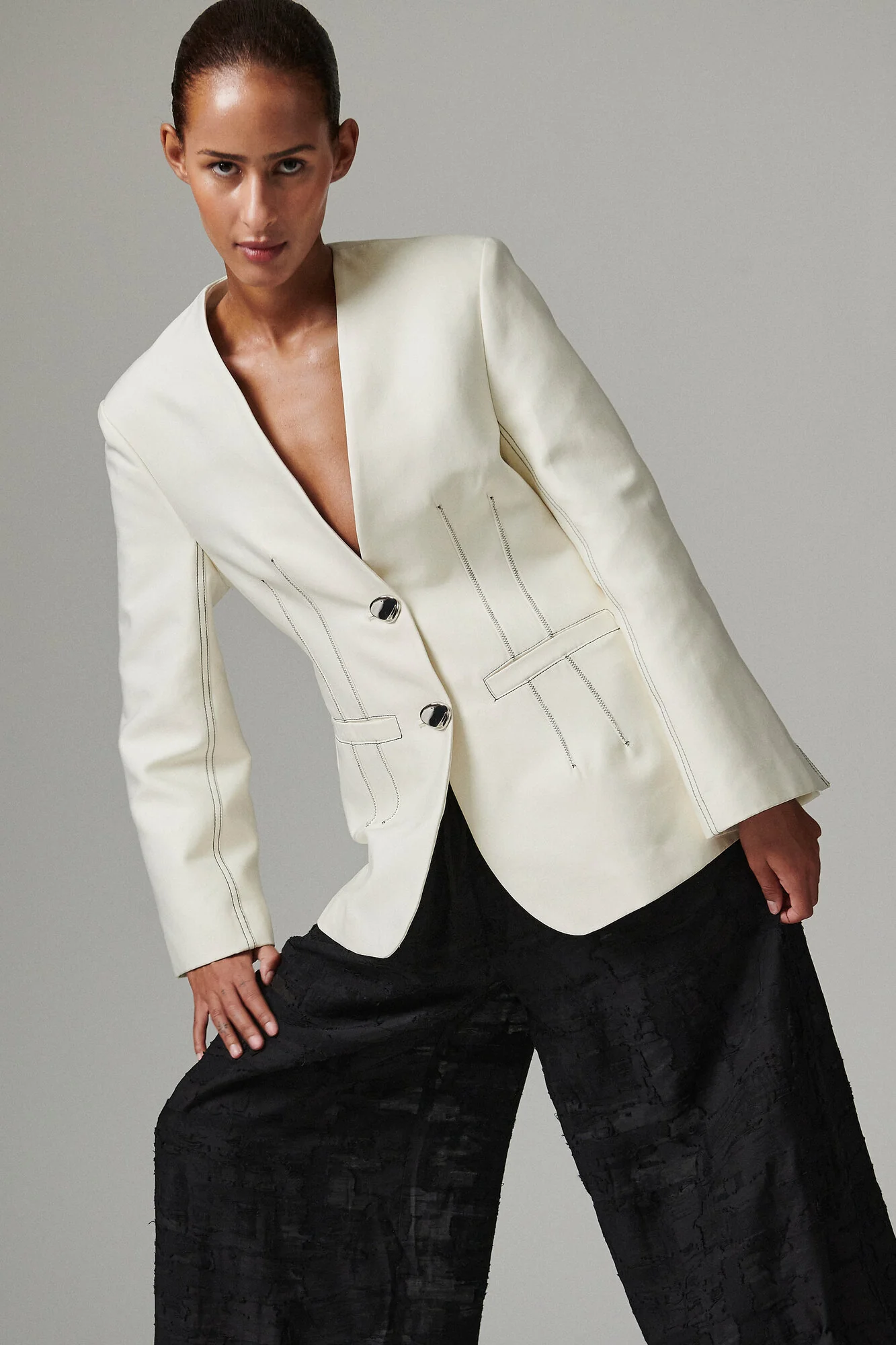 Barbo Jacquard Torn bukser - sort - Image 8