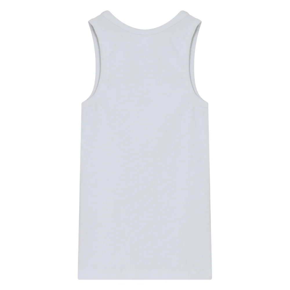 Classic Rib Camilo top - Bright White - Image 5