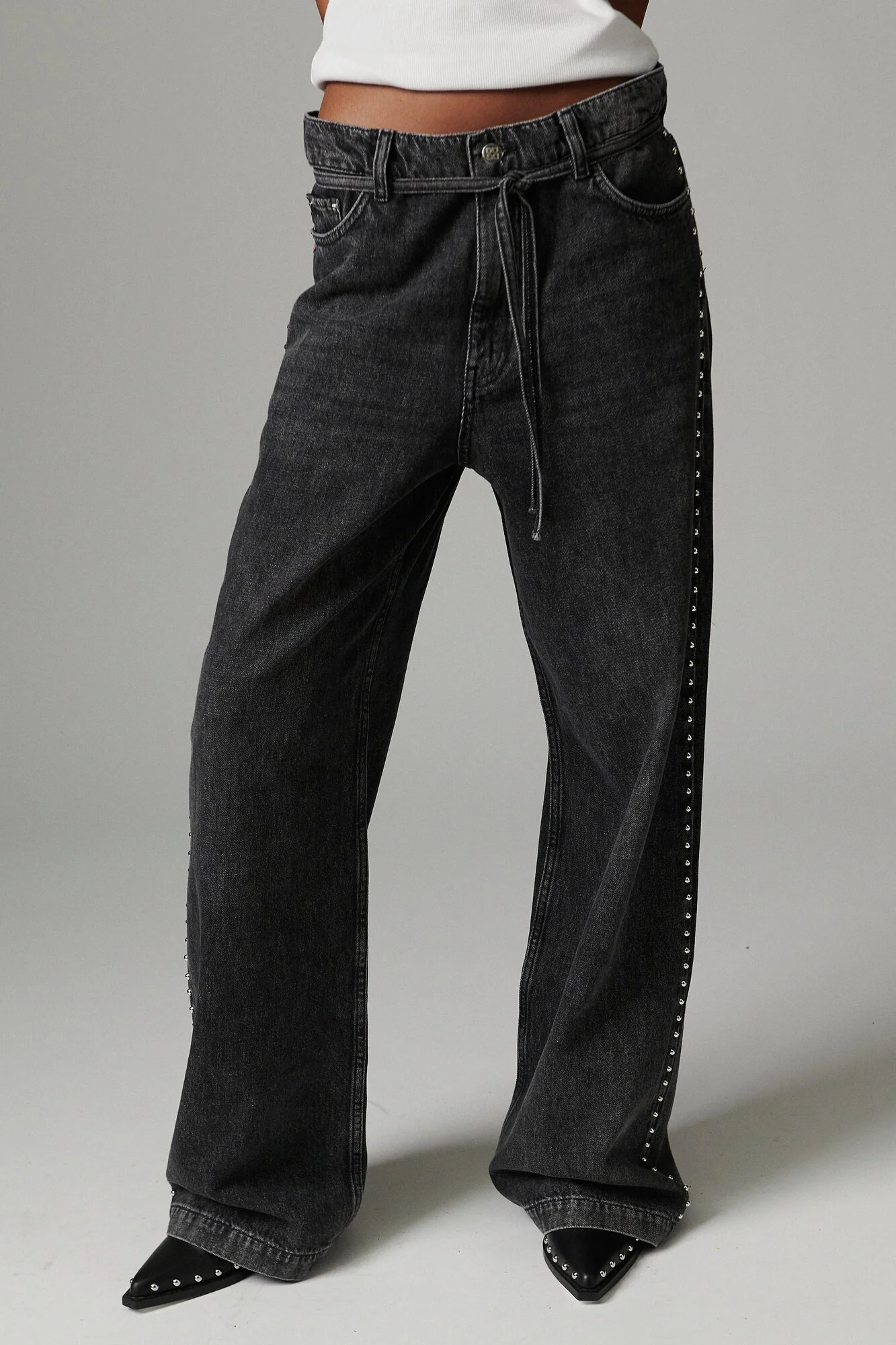 Elijah Embellished jeans - sort - Image 3