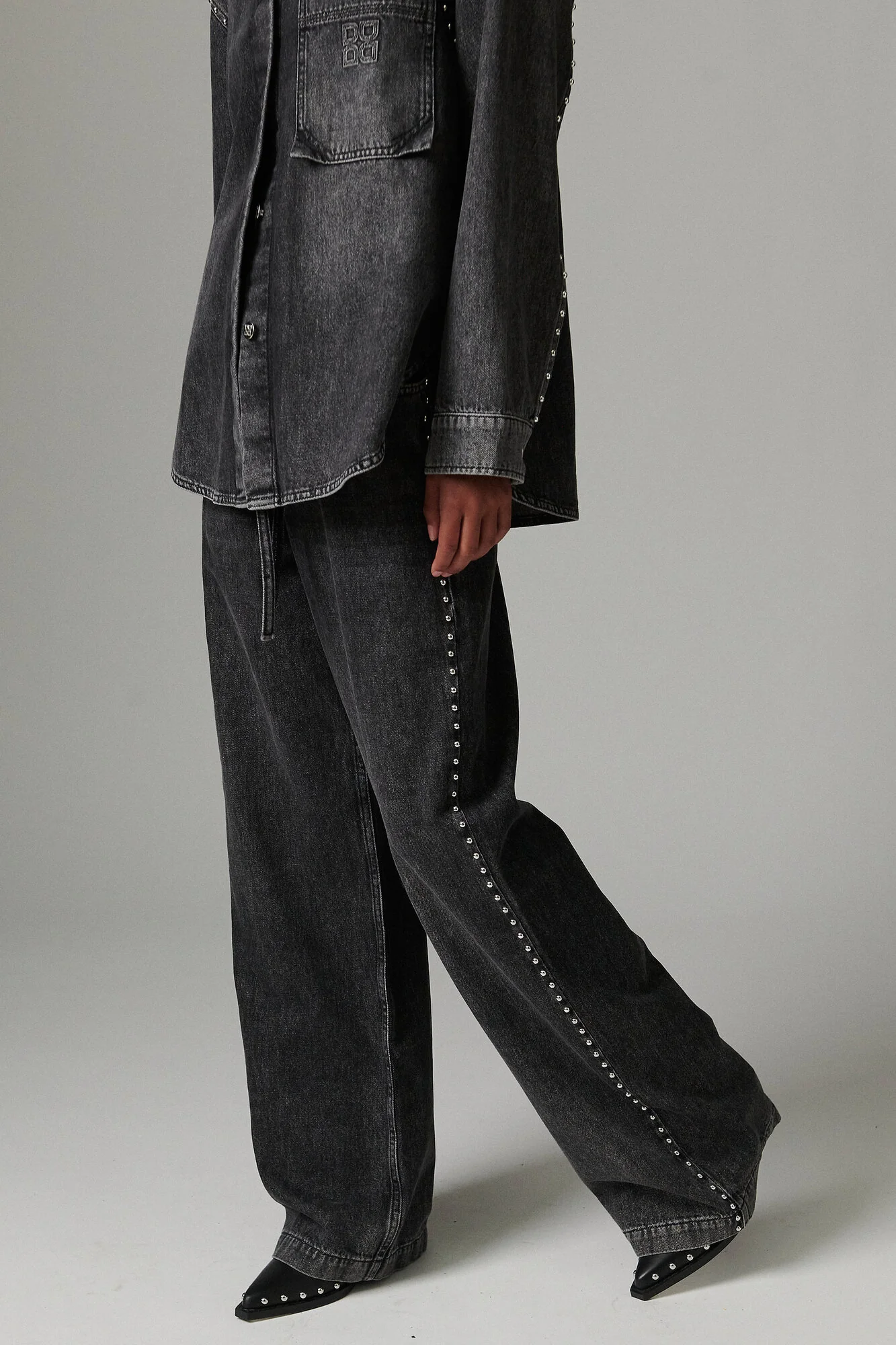Elijah Embellished jeans - sort - Image 4