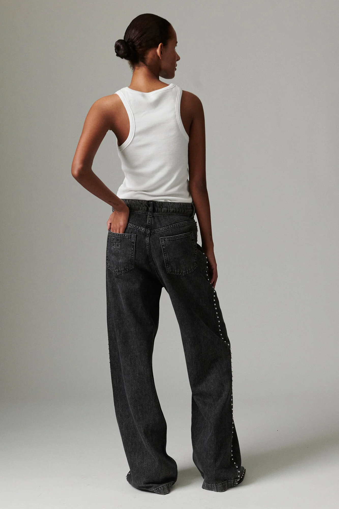 Elijah Embellished jeans - sort - Image 6