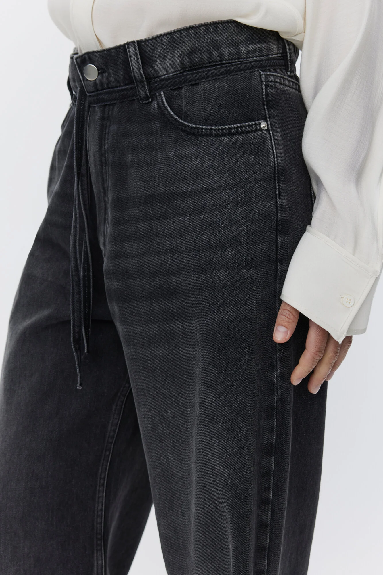 Elijah Raw Black jeans - sort - Image 6
