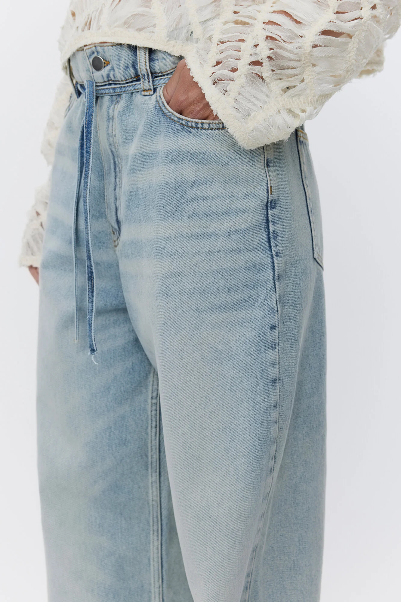 Elijah wide leg jeans - Vintage Blue - Image 5