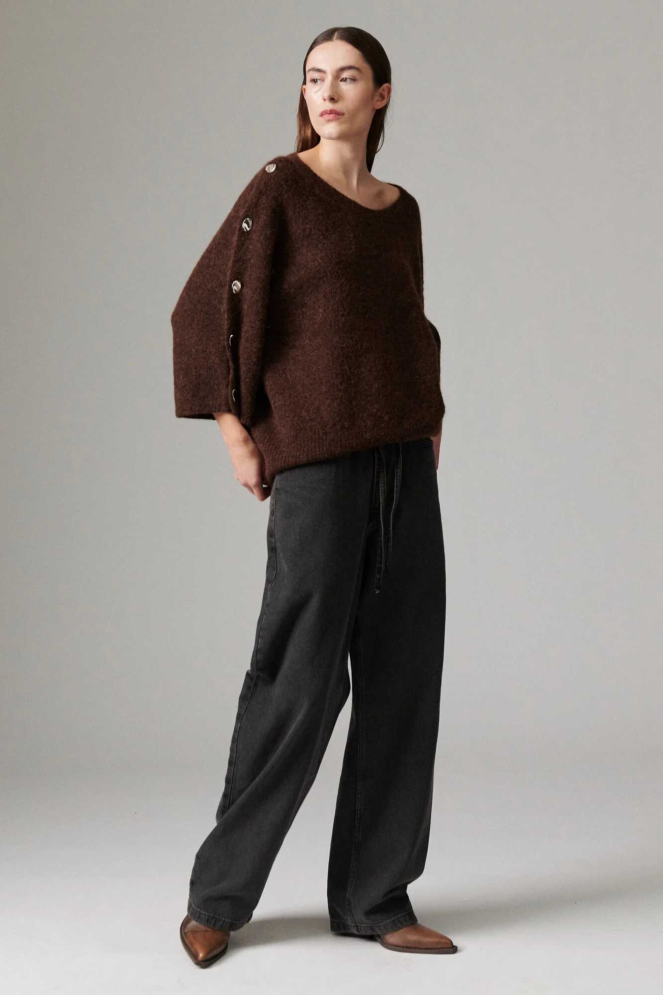 Kamma Cozy Days striktrøje - 500184 COFFEE BEAN MELANGE - Image 5
