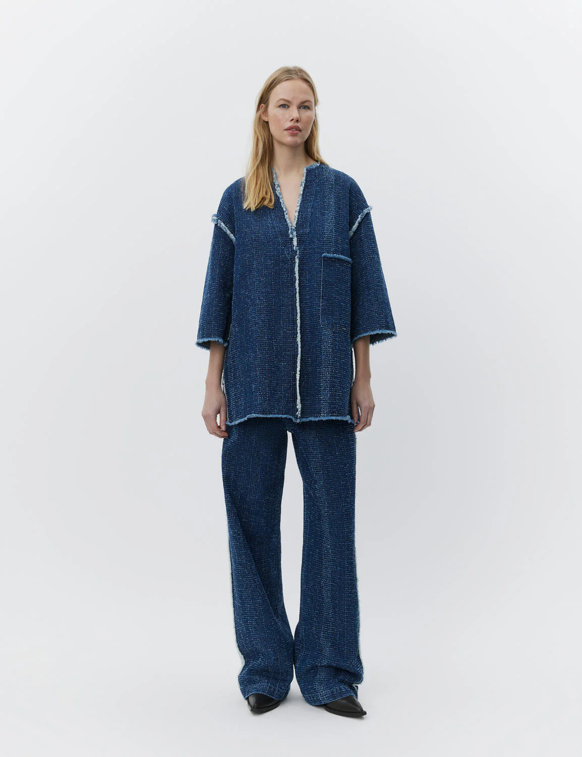 Katrin Punch denimskjorte - Peacoat - Image 5
