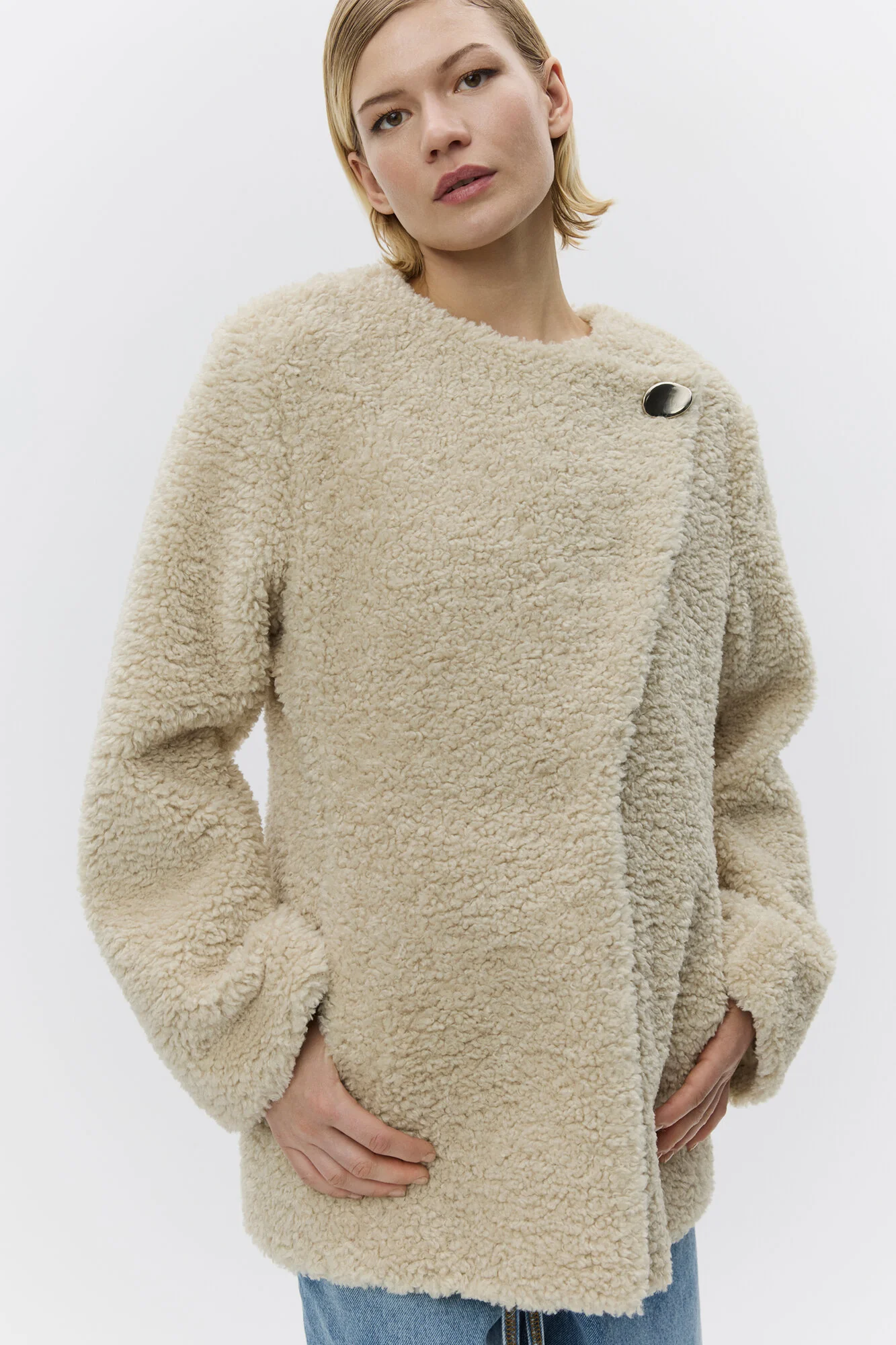 Palle Modern Fluff jakke - Pistacio Shell