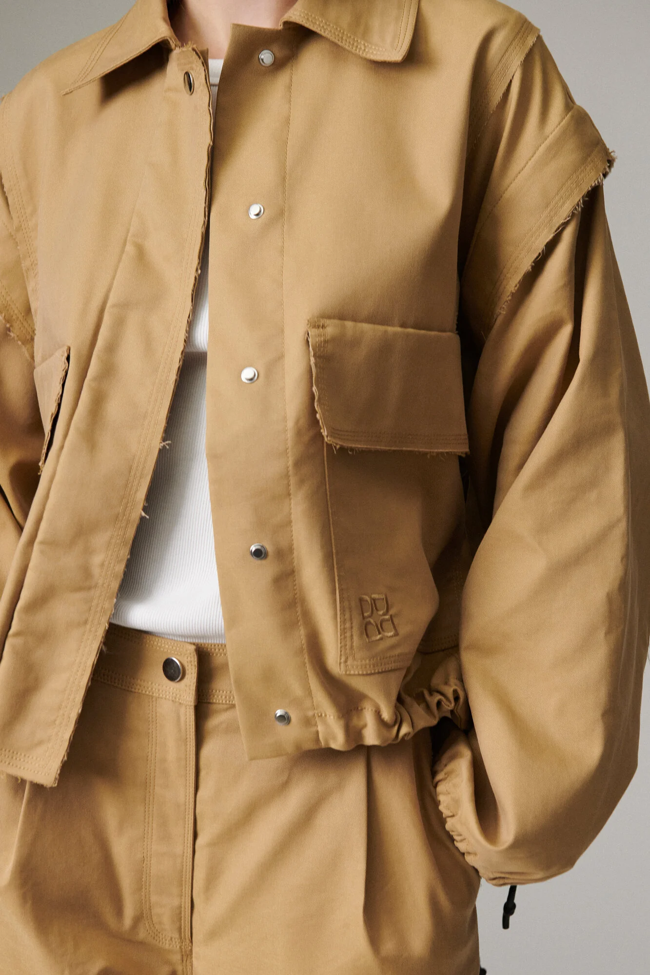 Stevens Canvas Deluxe skjorte/vest - 170836 ECRU OLIVE - Image 11