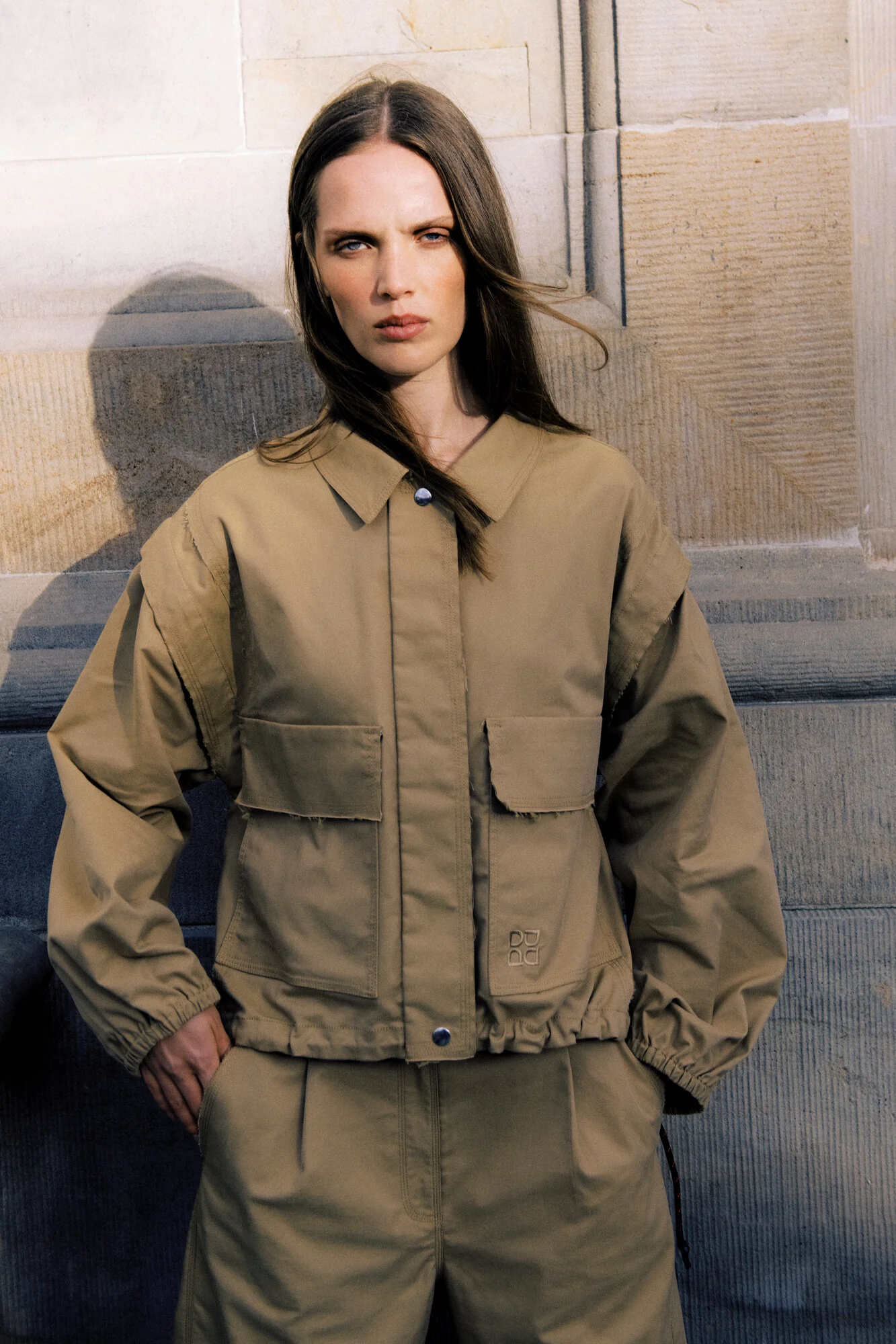 Stevens Canvas Deluxe skjorte/vest - 170836 ECRU OLIVE - Image 8
