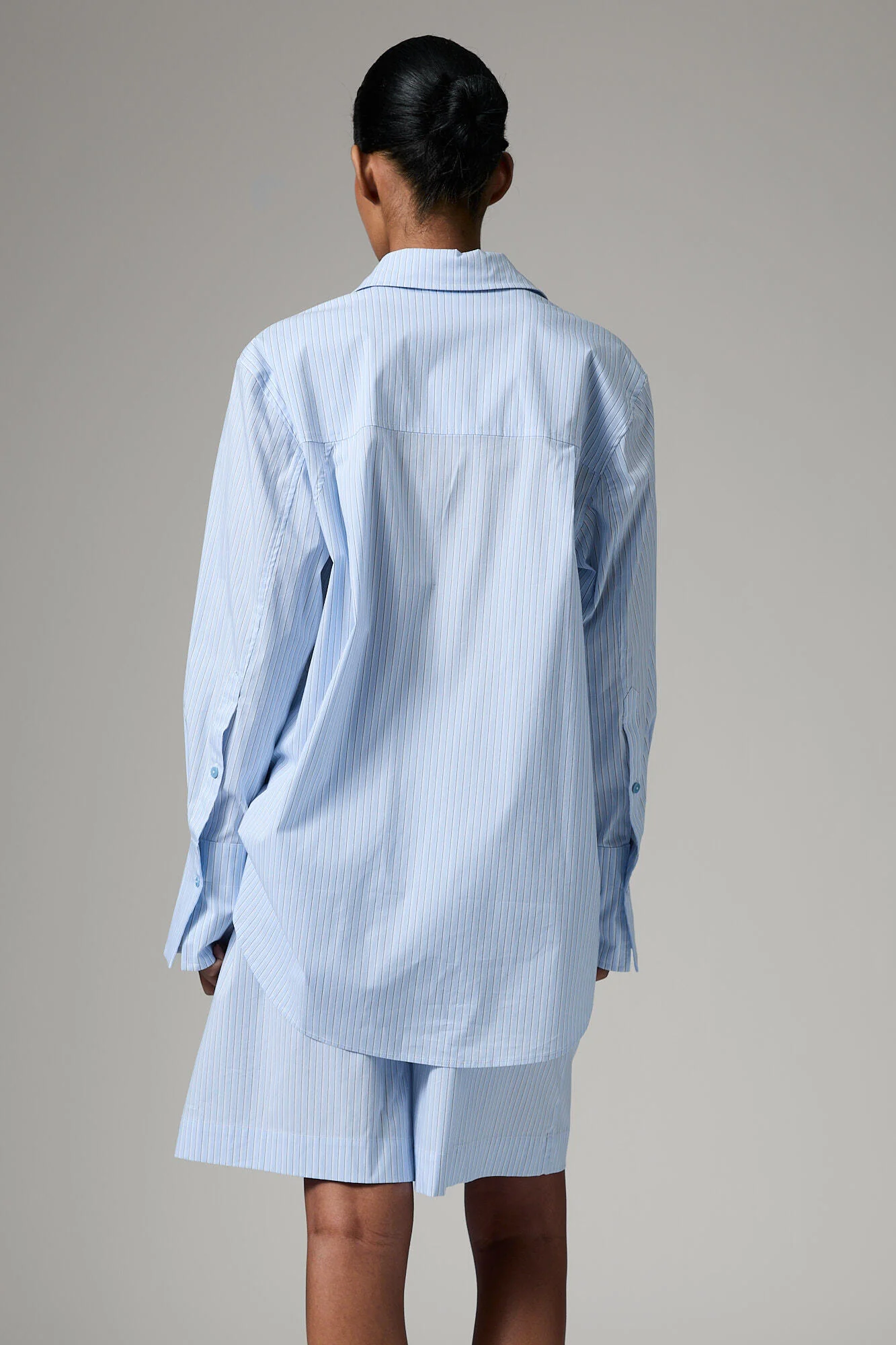 Zoe Daylounge Stripe skjorte - Chambray Blue - Image 3
