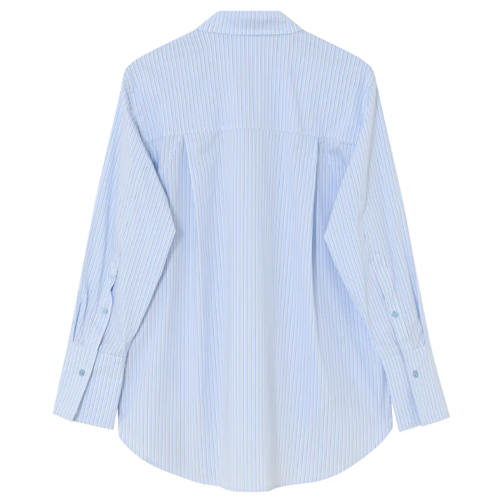Zoe Daylounge Stripe skjorte - Chambray Blue - Image 4