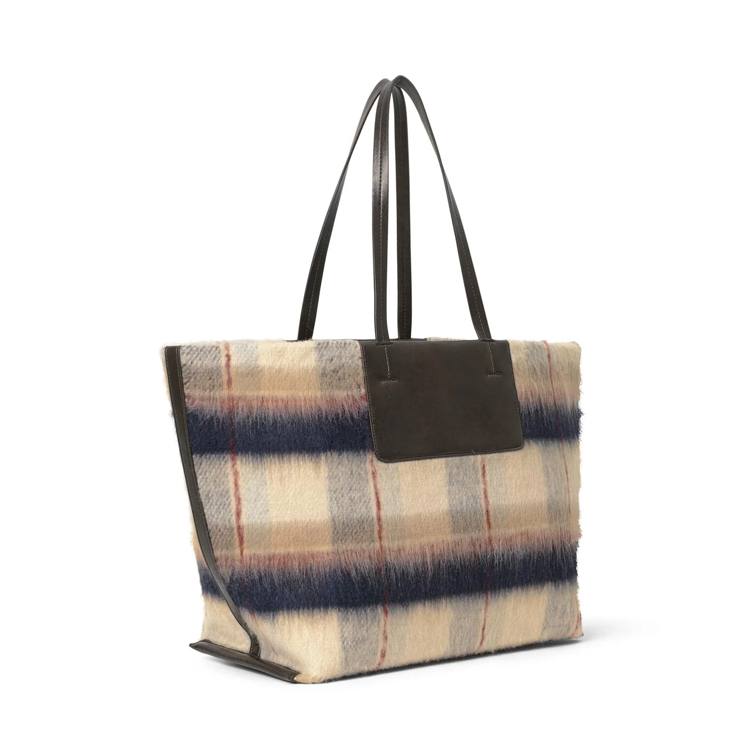 Soft Check skuldertaske - Navy Blazer - Image 3