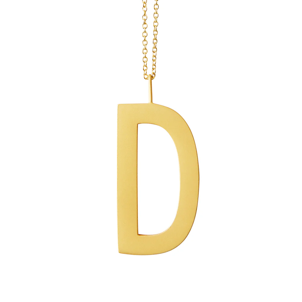 Design Letters Archetypes vedhæng, forgyldt - 30 mm. - Image 9