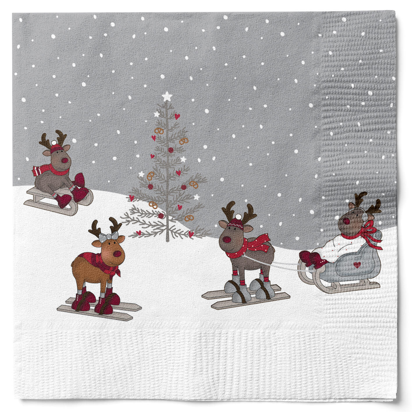 Dressed Up Reindeer Servietter - 20 stk.
