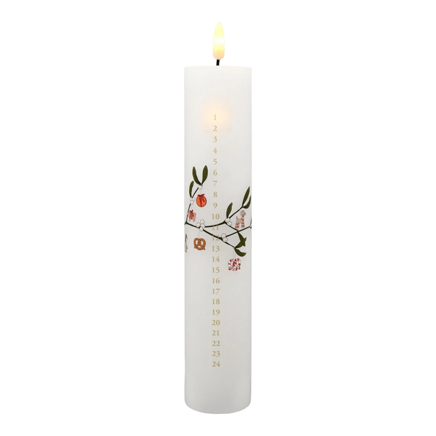 Kalenderlys, LED - hvid