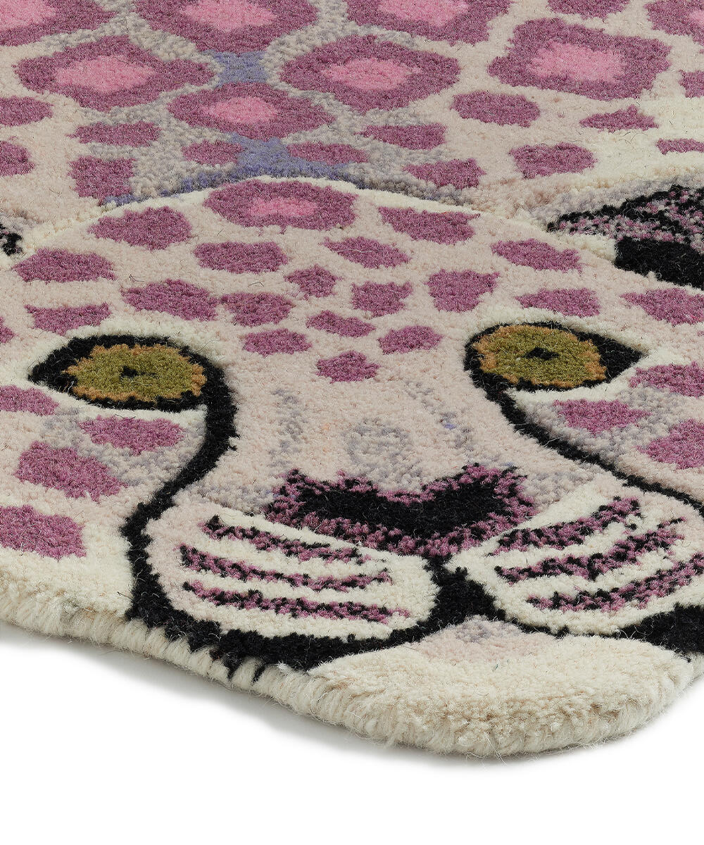 Lilly Leopard gulvtæppe, Large - lilla - Image 4