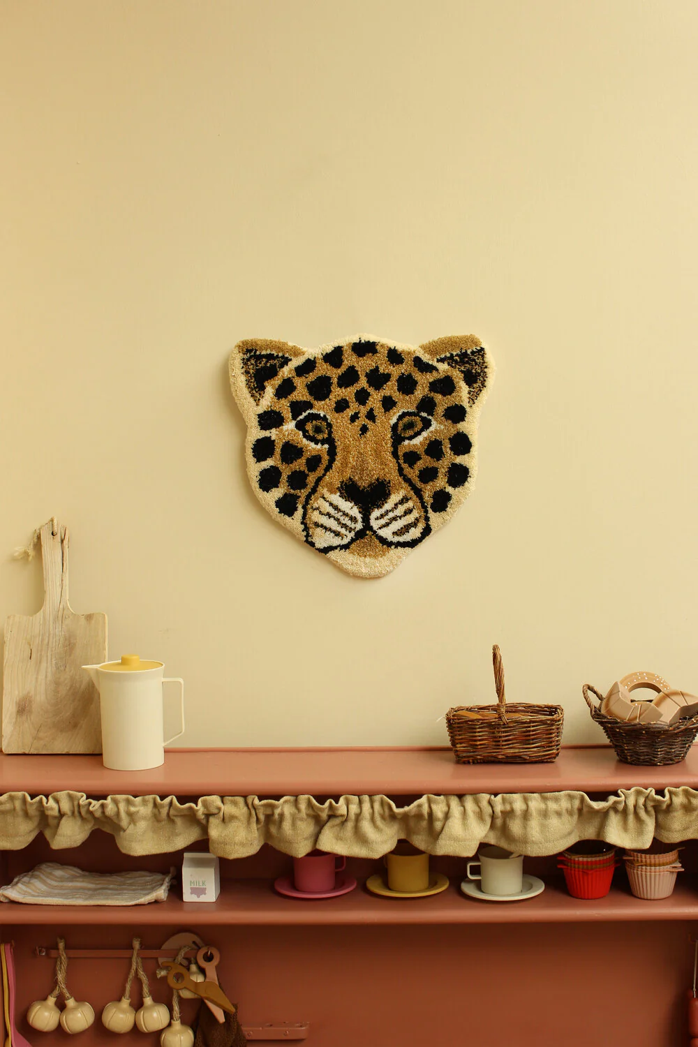 Loony Leopard head vægdekoration - Brown - Image 2