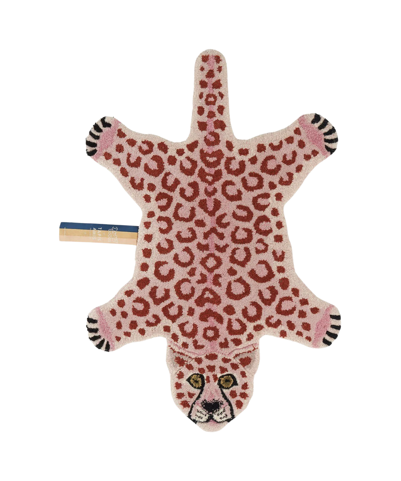 Pinky Leopard gulvtæppe, Small - Pink