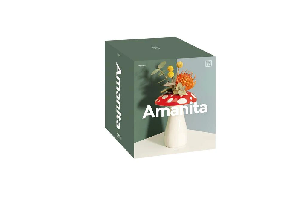 Amanita vase, rød - H19 cm. - Image 7