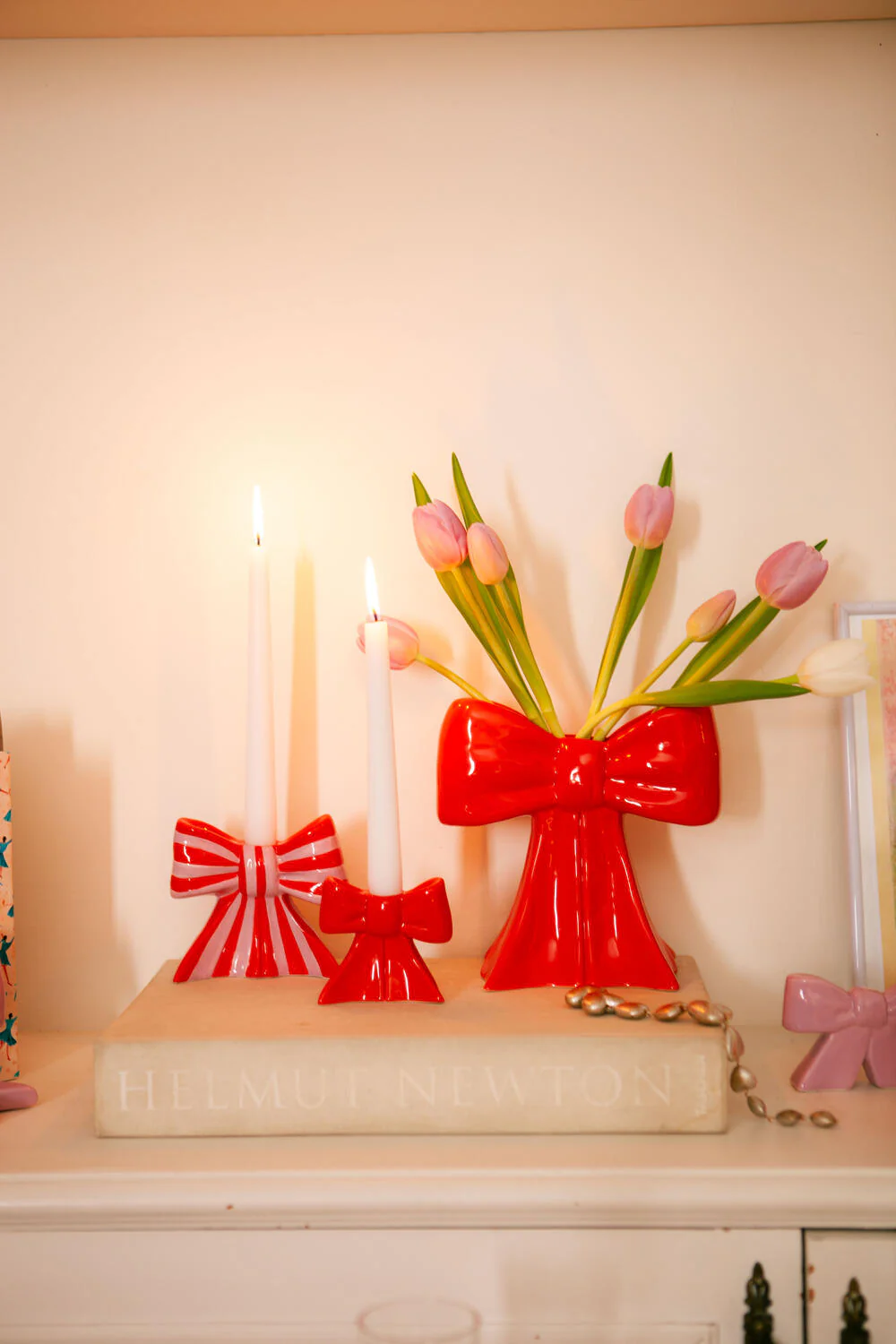 Bow Vase - rød - Image 11