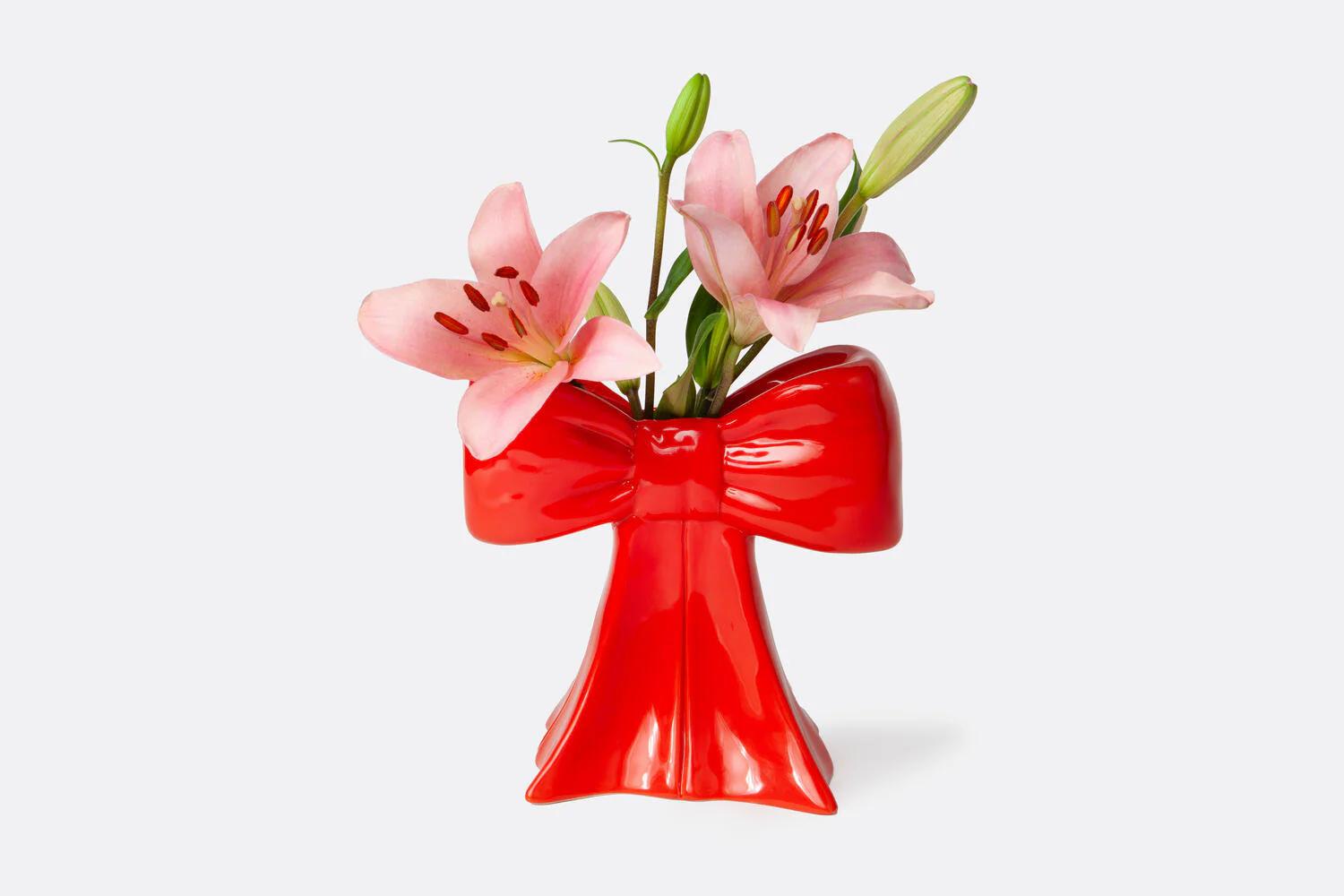 Bow Vase - rød - Image 3