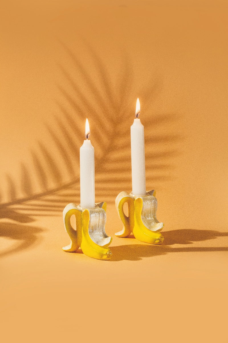 Banana Romance lysestage - 2 stk. - Image 2