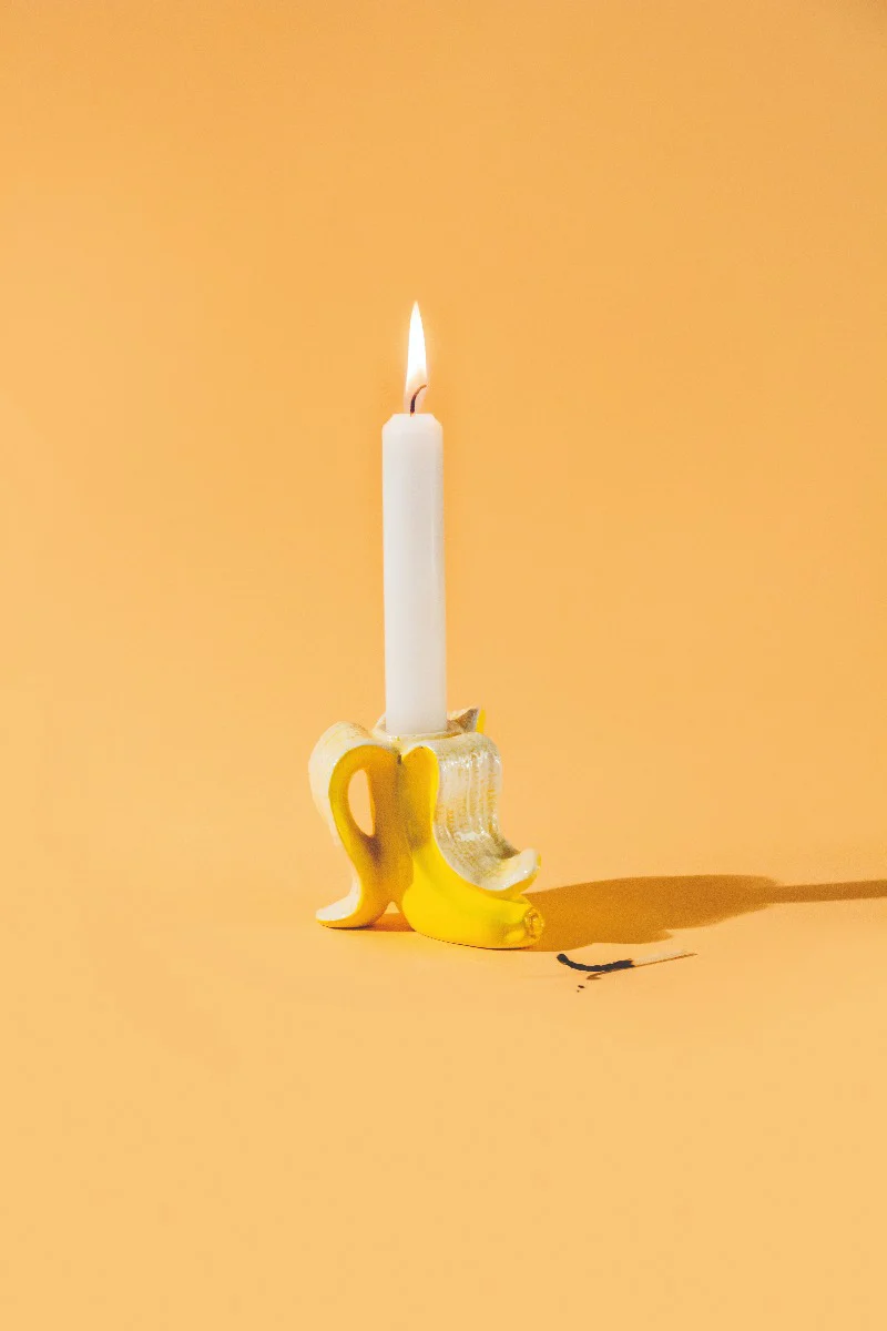 Banana Romance lysestage - 2 stk. - Image 3
