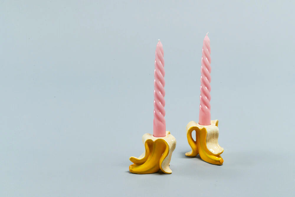 Banana Romance lysestage - 2 stk. - Image 8