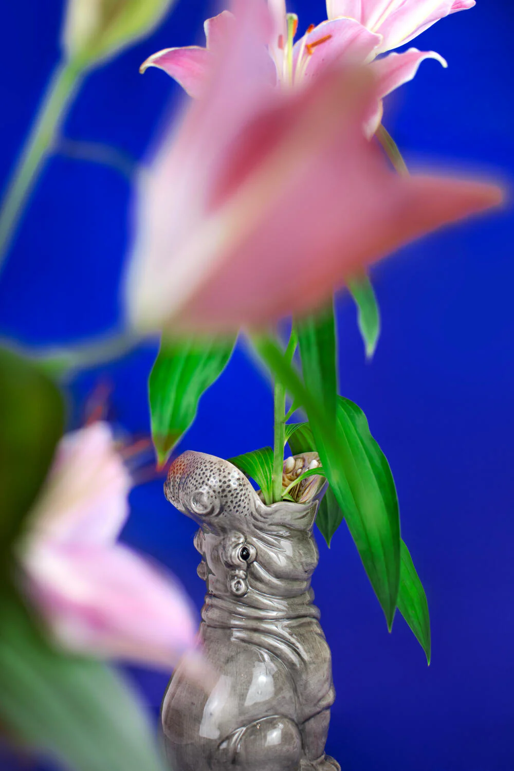 Hungry Hippo vase - grå - Image 9