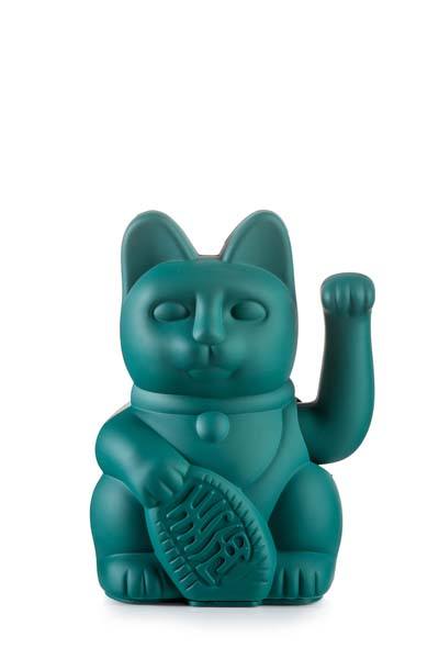 Maneki-Neko kat - grøn