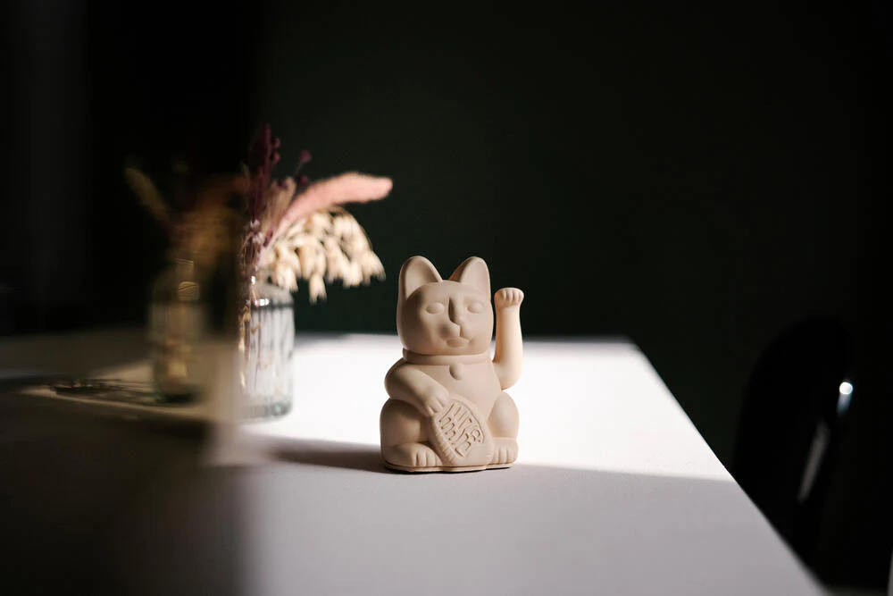 Maneki-Neko kat, mini - Okker - Image 4
