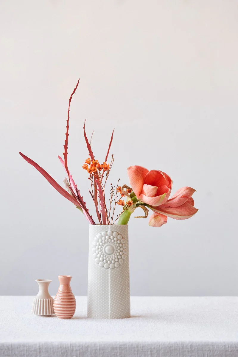 Pipanella dot large oval vase - Hvid - Image 3
