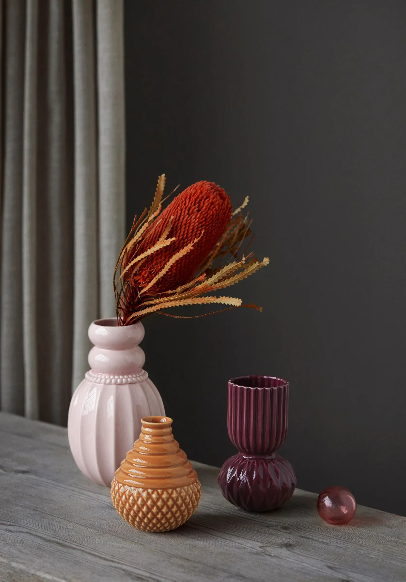 Samsurium pearlpuff powder vase, rosa - 183x112 mm - Image 2