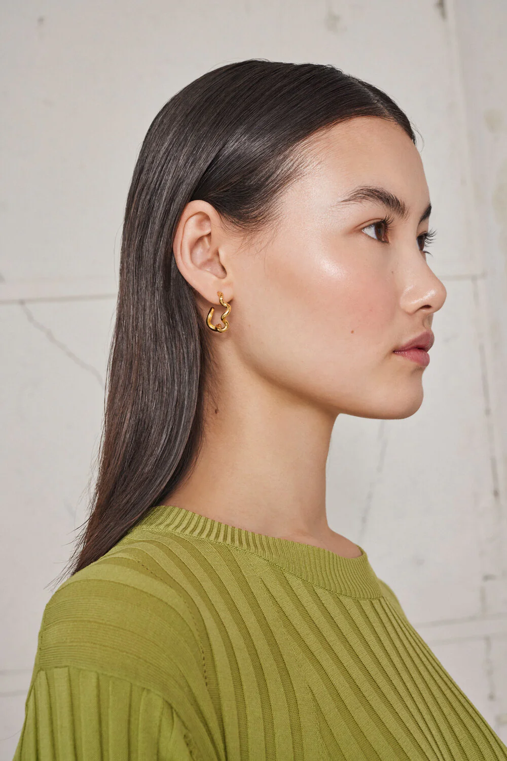 Curly Hoops øreringe - forgyldt - Image 3