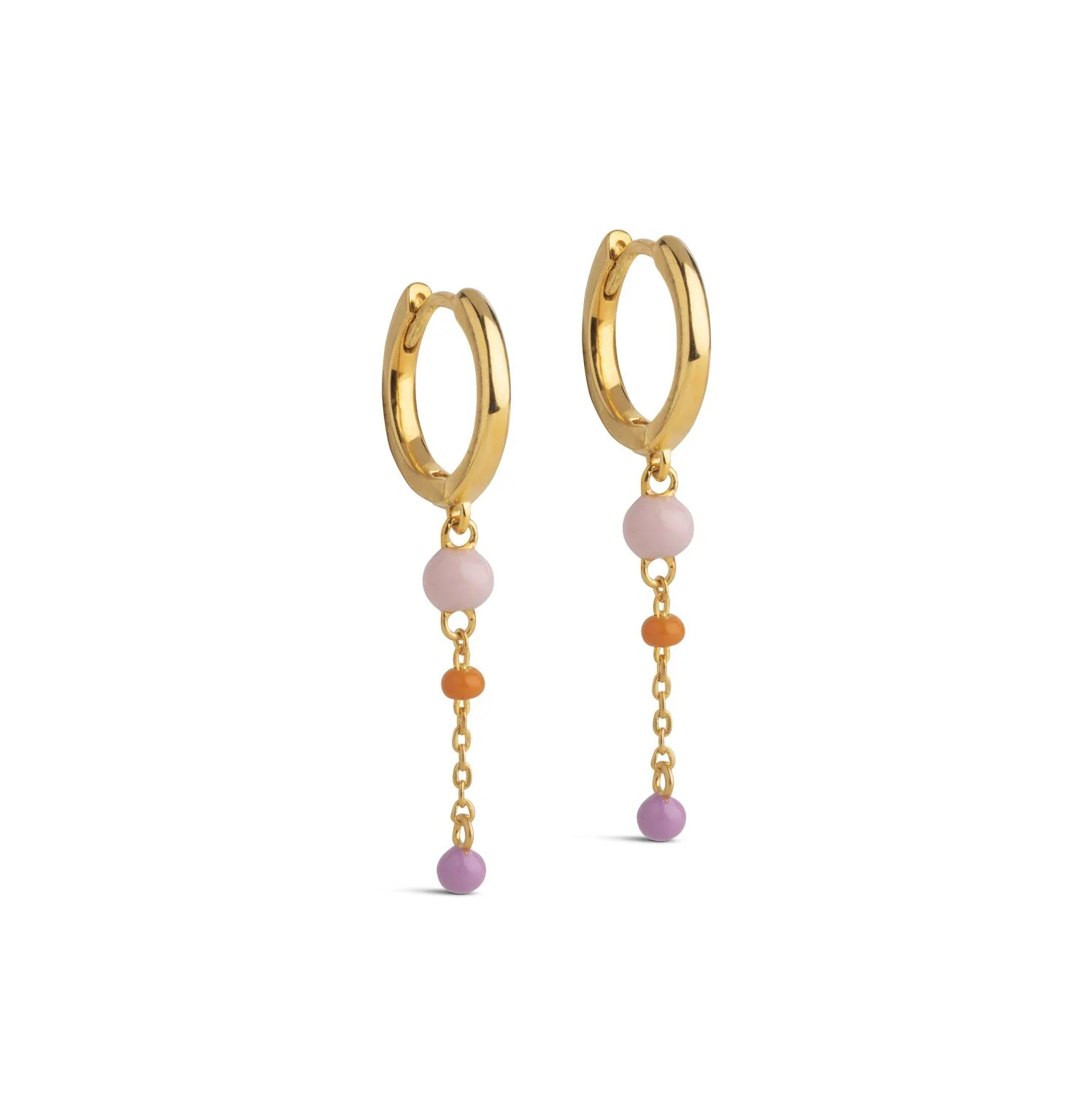 Lola Bold hoops - Blush