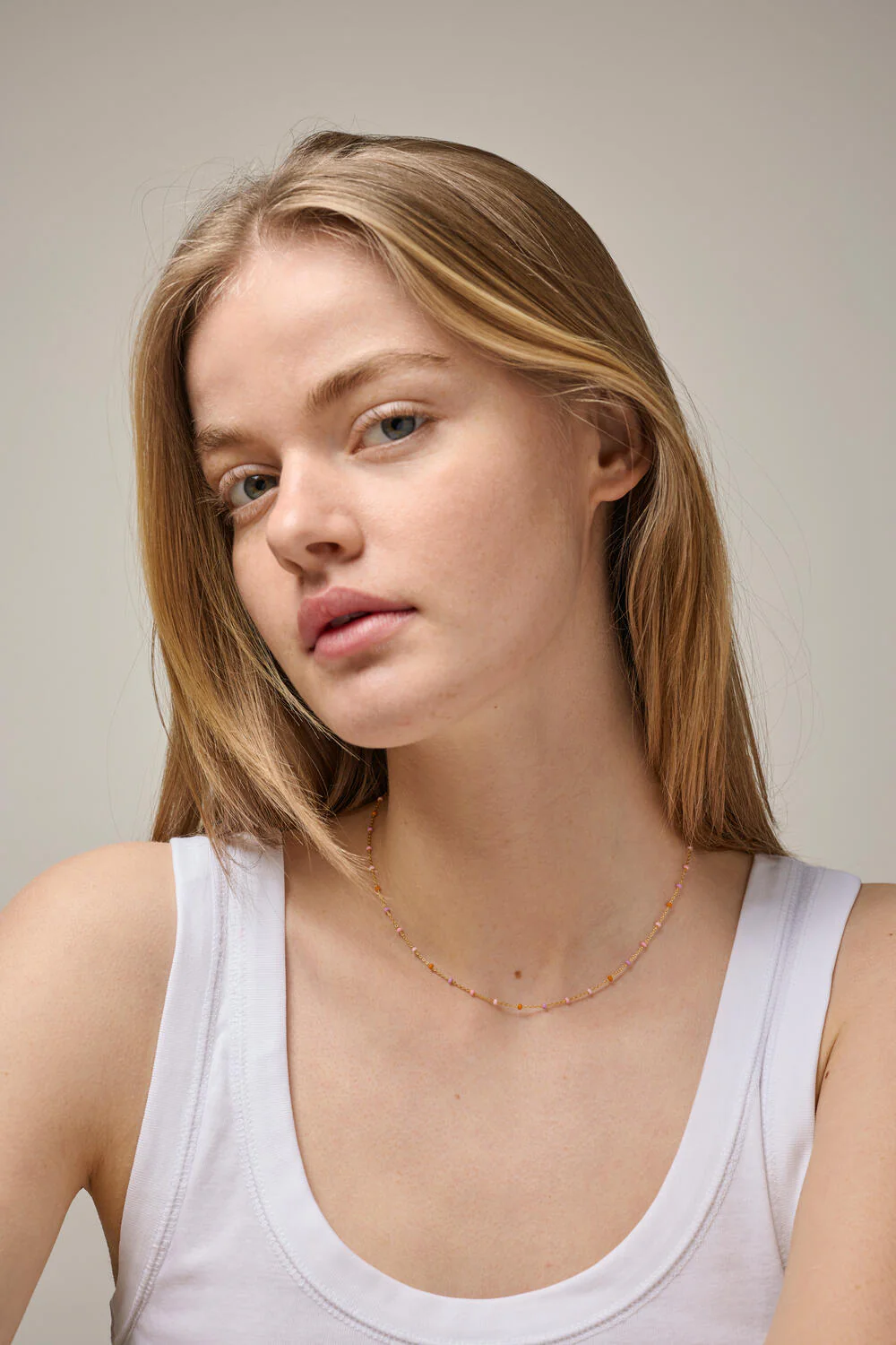 Lola halskæde - Blush - Image 2