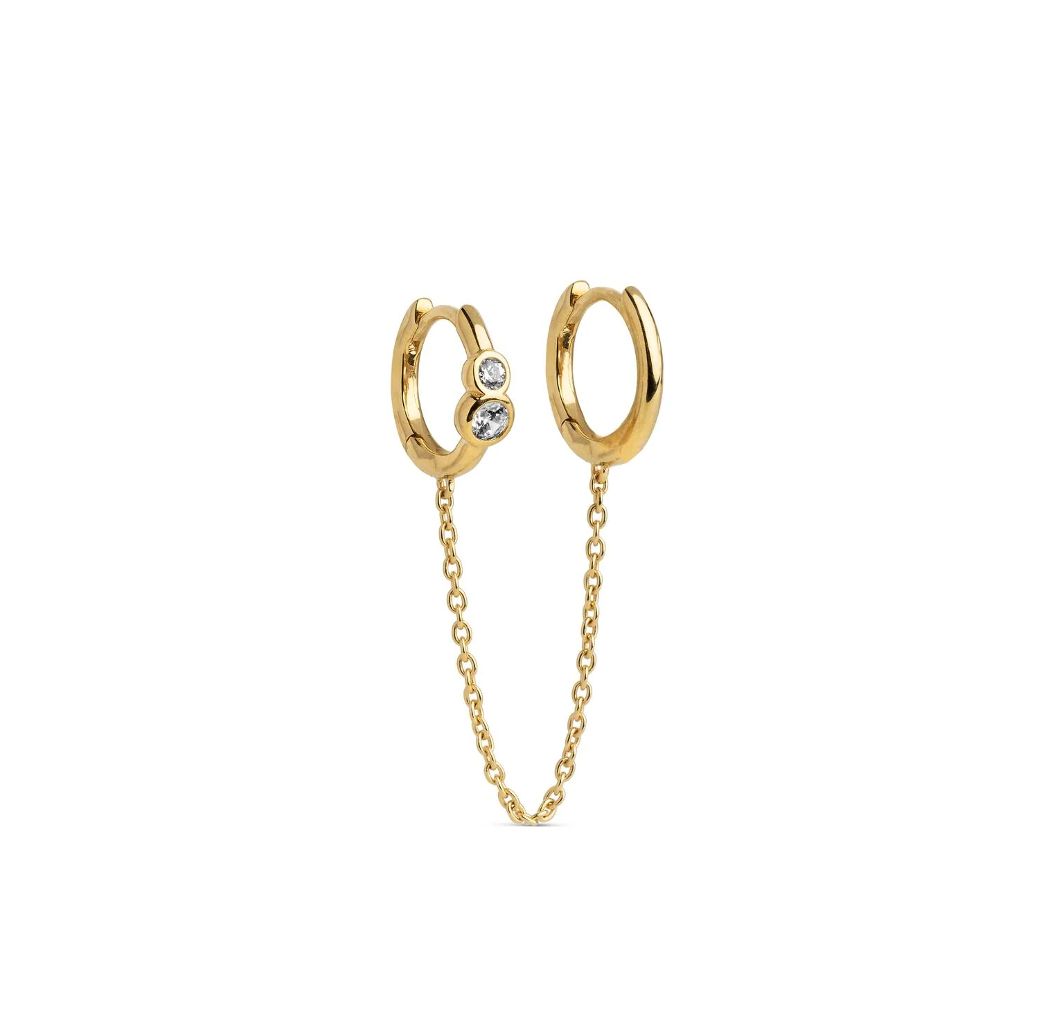 Nova Chain hoops - forgyldt