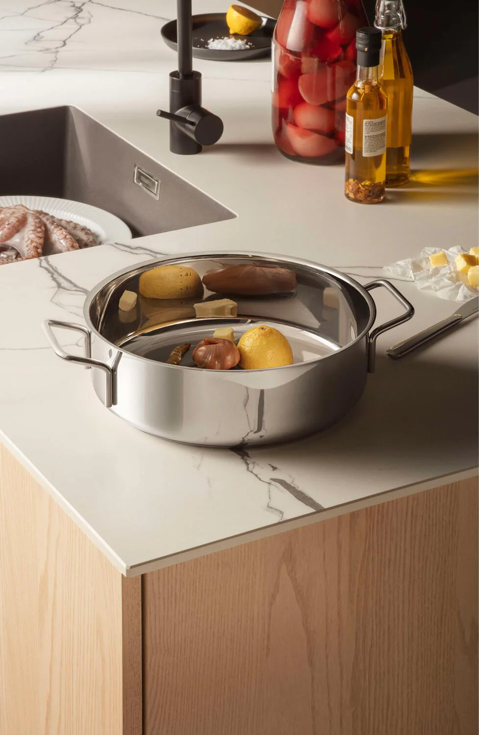 Stainless Steel sautergryde - Ø28 cm. - Image 2
