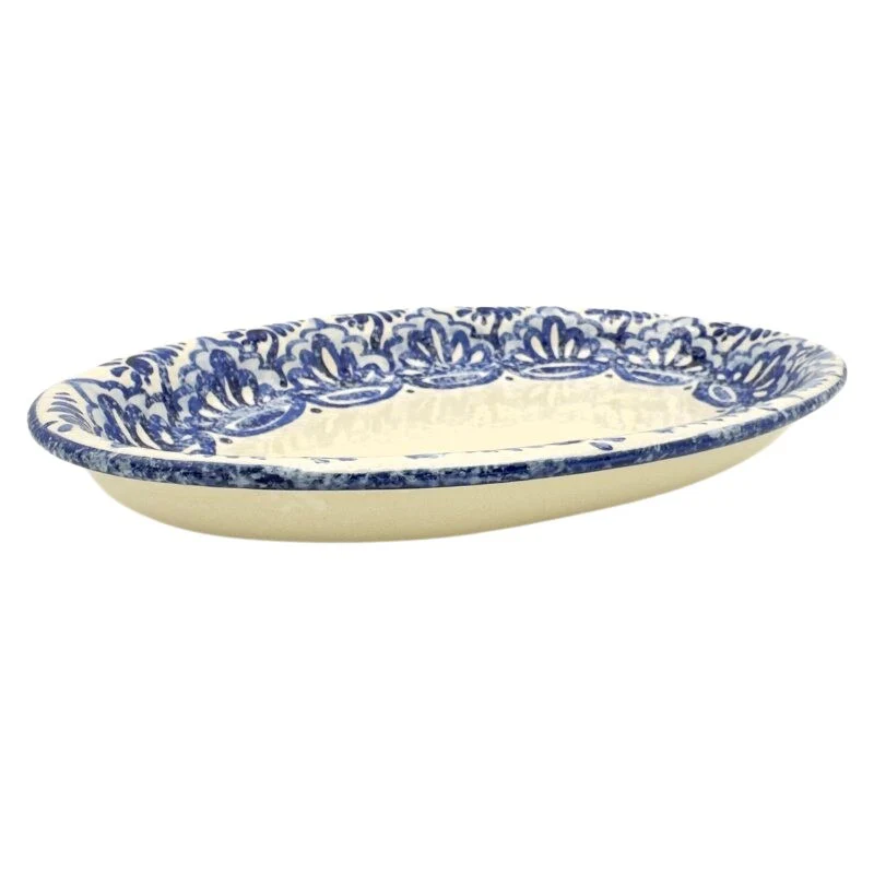 Andalusia Oval fad, Andalusia Blue - L30 cm